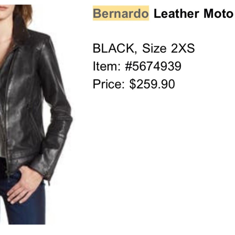 Bernardo Leather Moto Jacket - Picture 8 of 13